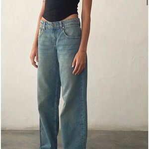 Motels Rocks Low Rise Parallel Vintage Blue Green W28 L32